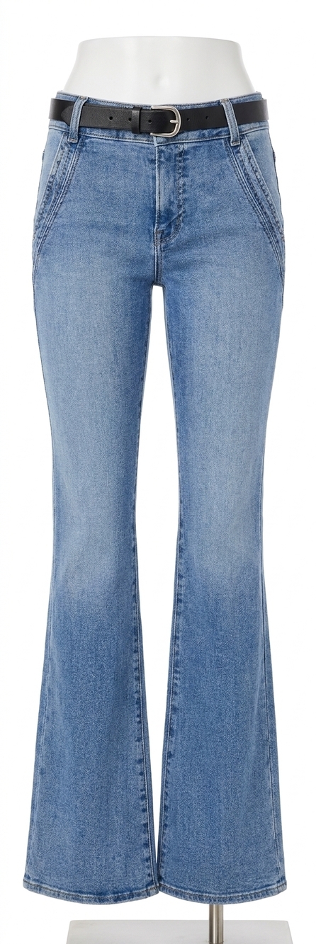 NEW FRAME double detail flare denim jeans in merced